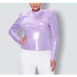 Forever 21 Shimmery Shoulder Pad Plus Size Top 1X PRICE IS FIRM!  No offers!!
